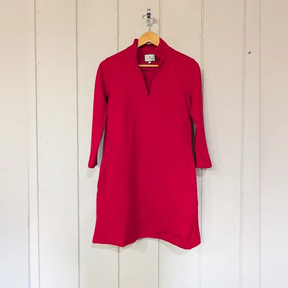Tuckernuck Red Ponte Clifton Dress - Picture 3 of 14
